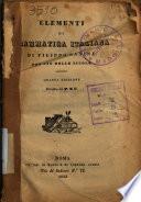 Elementi di grammatica italiana