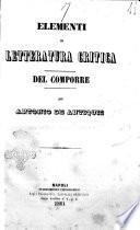 Elementi di letteratura critica del comporre