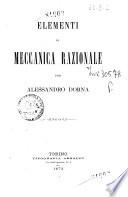 Elementi di meccanica razionale