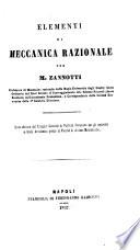 Elementi di meccanica razionale