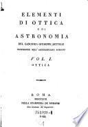 Elementi di ottica e di astronomia