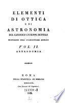 Elementi di Ottica e di Astronomia