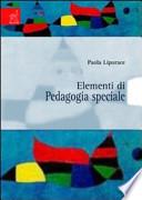 Elementi di pedagogia speciale