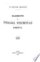 Elementi di psicologia sperimentale positiva