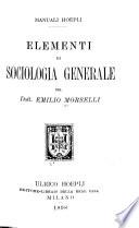 Elementi di sociologia generale