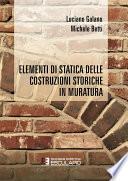 Elementi di Statica delle costruzioni storiche in muratura