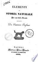 Elementi di storia naturale per uso delle scuole esposti da Casimiro Perifano