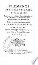 Elementi di Storica Naturale