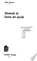 Elementi di teoria dei giochi