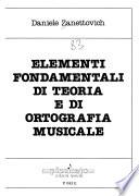Elementi fondamentali di teoria e di ortografia musicale
