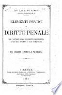 Elementi pratici di diritto penale