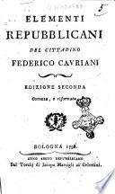 Elementi repubblicani del cittadino Federico Cavriani
