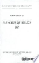 Elenchus of Biblica (1987)