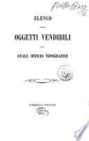 Elenco degli oggetti vendibili del Reale officio topografico