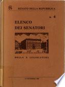 Elenco dei senatori della ... legislatura