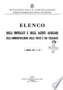Elenco del personale dell'amministrazione postale e telegrafica proveniente dalle cessate amministrazioni austriaca e fiumana