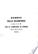 Elenco delle ricompense accordate da S.M. per la campagna di guerra della Bassa Italia, 1860-61