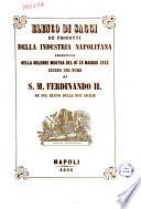 Elenco di saggi de' prodotti della industria napolitana presentati nella solenne mostra del dì 30 maggio 1853 ...
