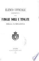 Elenco ufficiale (definitivo) delle famiglie nobili e titolate del Piemonte