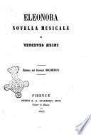 Eleonora novella musicale di Vincenzo Meini