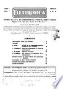 Elettronica rivista mensile di radiotecnica e tecnica elettronica