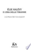 Élie Halévy e L'era delle tirannie