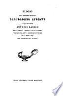 Elogio dell' ingegnere meccanico Bartolomme Avesani, letto nella pubblia adunanza d'ell' Academia d'Agricoltura, arti e commercio in Verona nel 4 Marzo 1847, primo aaniversario della sua morte