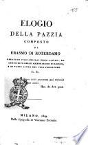 Elogio della pazzia composto da Erasmo di Roterdamo recato in italiano dal testo latino, ed arricchito delle annotazioni di Listrio, e di varie altre del volgarizzatore C.C