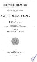 Elogio della pazzia e dialoghi