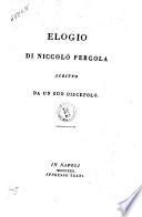 Elogio di Niccolò Fergola scritto da un suo discepolo