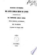 Elogio funebre del conte Camillo Benso di Cavour