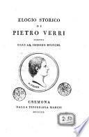 Elogio storico di Pietro Verri scritto dall'ab. Isidoro Bianchi