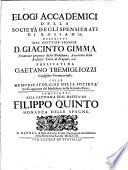 Elogj Accademici della societa degli spensierati di Rossano