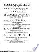 Elogj Accademici della societa degli spensierati di Rossano