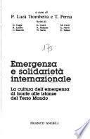 Emergenza e solidarietà internazionale