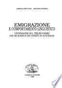 Emigrazione e comportamento linguistico