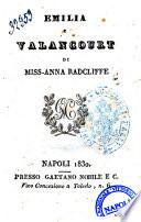 Emilia e Valancourt di Miss-Anna Radcliffe