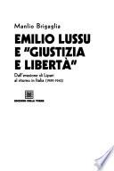 Emilio Lussu e Giustizia e libertà