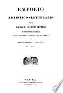 Emporeo artistico-letterario, ossia raccolta di amene letture, novita, aneddoti ecc. con disegni