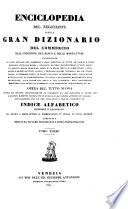 Enciclopedia del Negoziante, ossia gran dizionario del commercio, dell'industria, del banco e delle manifatture ... compilata per cura di varii negozianti e industriosi Italiani