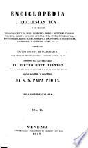 Enciclopedia ecclesiastica ...