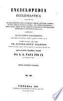 Enciclopedia ecclesiastica ...