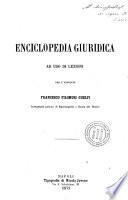 Enciclopedia giuridica ad uso di lezioni