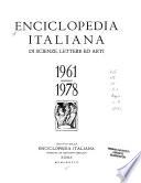Enciclopedia italiana di scienze, lettere ed arti: Quarta appendice, 1961-1978