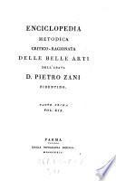 Enciclopedia metodica critico-ragionata delle belle arti