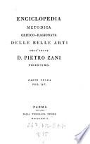 Enciclopedia metodica critico-ragionata delle belle arti