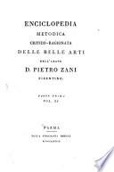 Enciclopedia metodica critico-ragionata delle belle arti