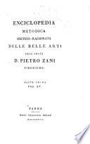 Enciclopedia metodica critico-ragionata delle belle arti