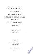 Enciclopedia metodica critico-ragionata delle belle arti