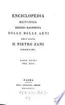 Enciclopedia metodica critico-ragionata delle belle arti